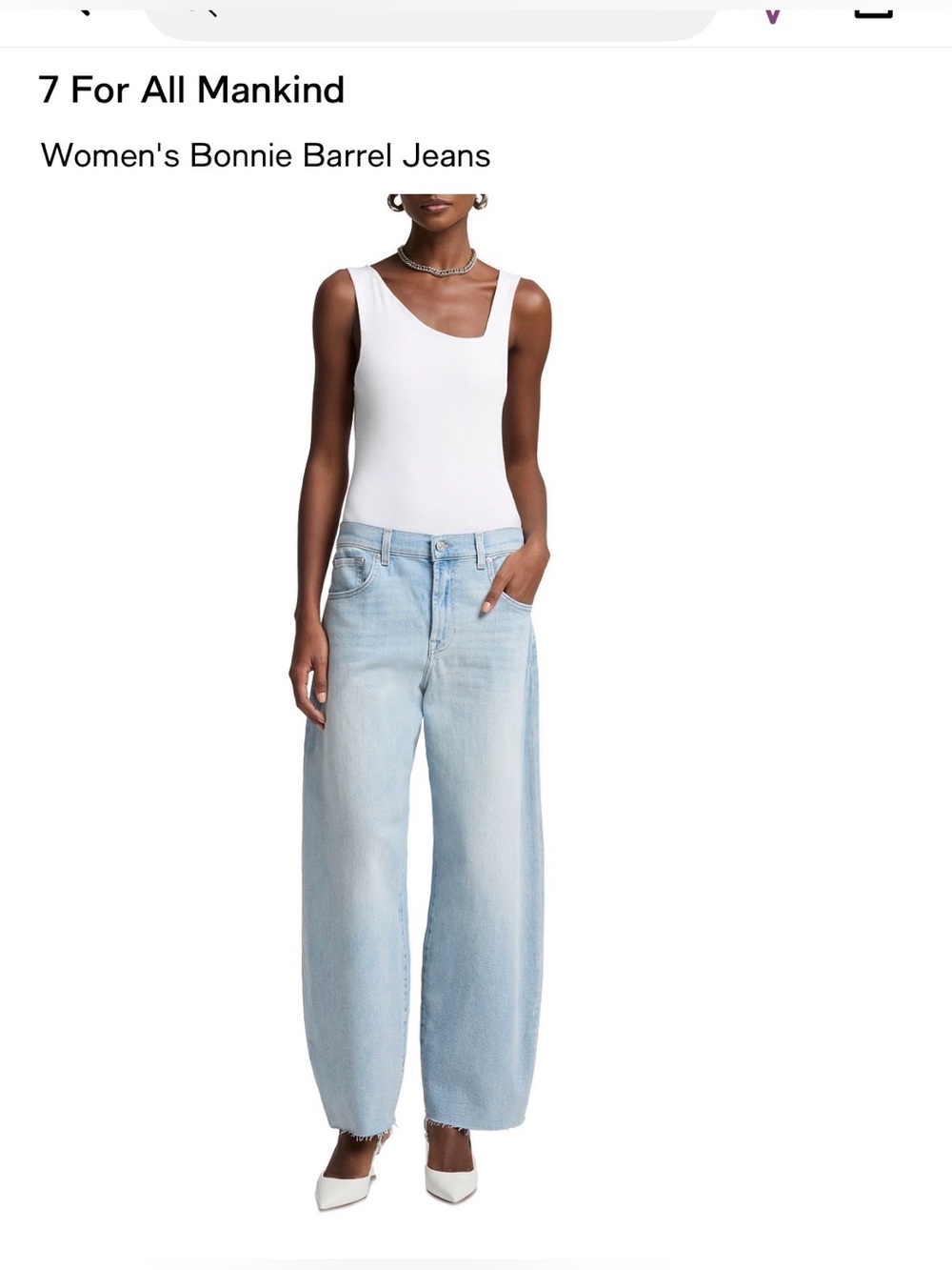 7 For All Mankind Women's Bonnie Barrel Jeans